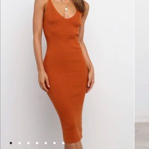 Petal and Pup Bessing Dress in Rust